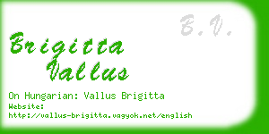 brigitta vallus business card